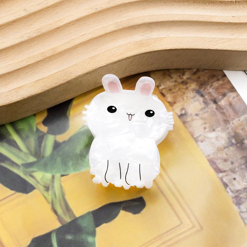Bamboo Yao Jewelry Super Cute Rabbit Small Hair Clip for Women's Half Updo