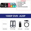 E-ACE 10 Inch Car DVR Mirror Video Recorder 1080P Touch Screen Dashcam For Car AHD Lens Streaming Driving Recorder Dash Camera