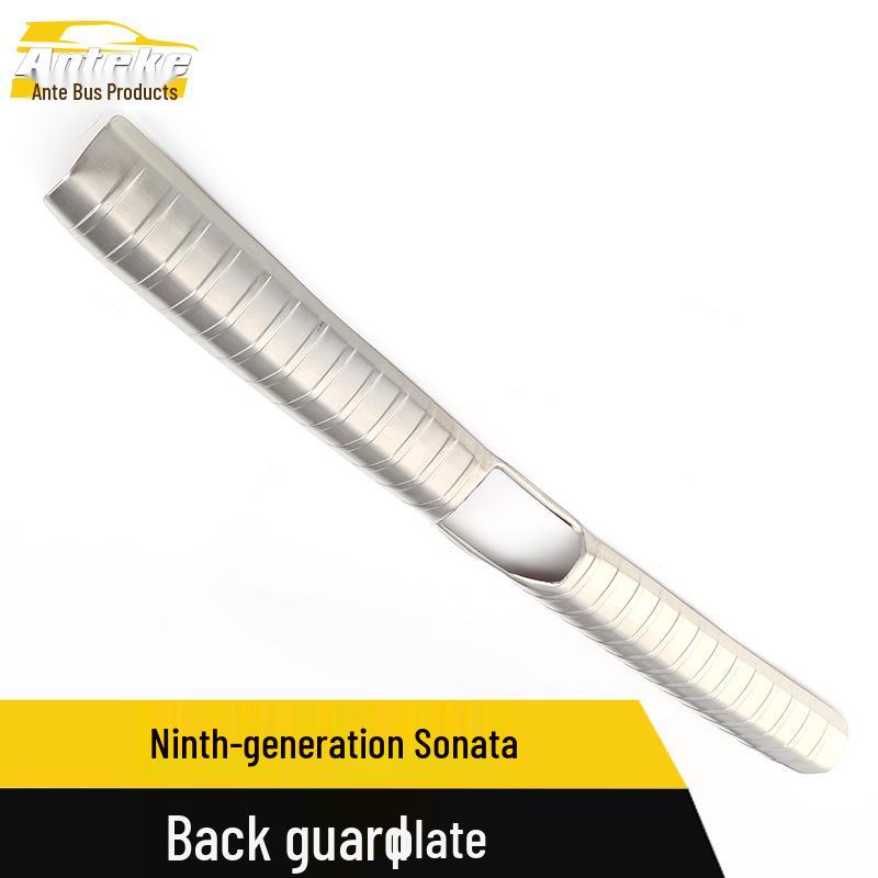Suitable for Ninth Gen Sonata Rear Bumper Bright Strip, Stainless Steel Trunk Tailgate Protection Pedal Modification.