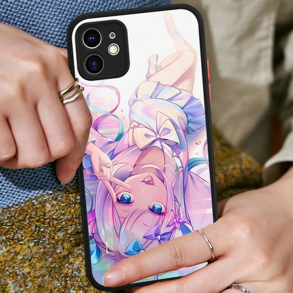 anime Needy Streamer Overload For iPhone 11 12 13 14 15 16 Pro Max Plus X XS MAX Shockproof Matte Back Cover