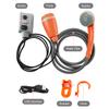 Outdoor Camping Shower Pump Portable Camping Shower Rechargeable Shower Head for Camping Hiking Traveling Beach Picnic