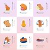 50 Capybara Stickers Cartoon Cute Cartoon Small Animals Children'S Stickers Diy Skateboard Luggage
