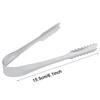 5pcs Silver Ice Tongs Stainless Steel Kitchen Tongs Professional Bar Tongs  Bar