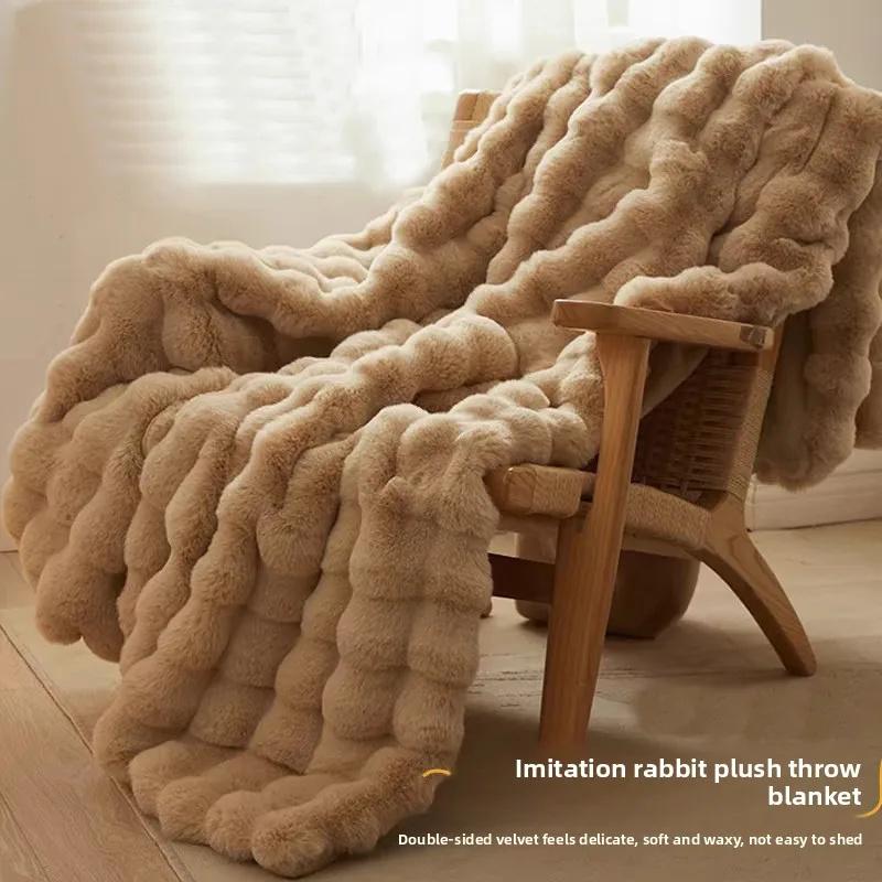 3PC Bedding Set Winter Warm Fur Plush Fitted Sheet Elastic Mattress Cover Fluffy Fleece Bed Linens Fluffy Plush Bed Sheet Thicken Mattress Protector