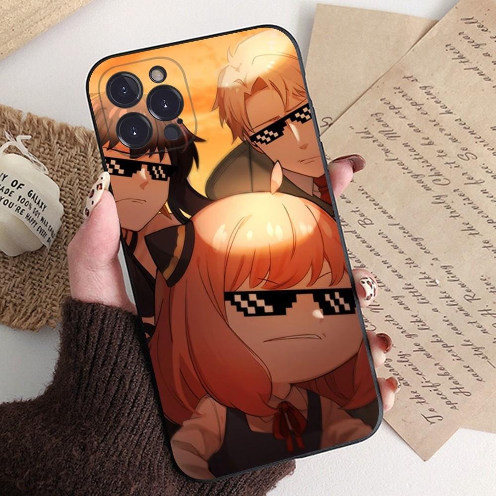 Cartoon SPY FAMILY Anime Phone Case Silicone Soft for iphone 15 14 13 12 11 Pro Mini XS MAX 8 7 6 Plus X XS XR Cover