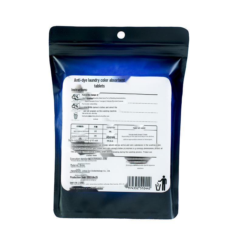 Color-Absorbing Laundry Sheets: Anti-Cross-Dyeing Protection for Washing Machine Clothes