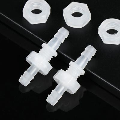 5pcs M6~M10 Aquarium Air Pump Fish Tank Adapter Straight Connectors Thread Hex Nut Hose Fittings