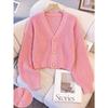 Women S Short Cardigan Sweater Pearl Button Casual Outerwear