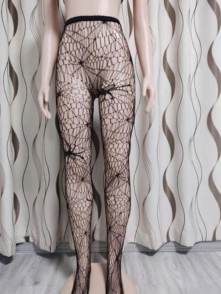 Butterfly lace romantic stockings, jumpsuits, women's net stockings, cute and sexy calves, pure desire uniform, seductive props, sleeping net clothes