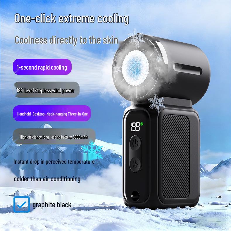 

2025 Violent Style Neck Fan: 199-Speed USB Handheld Cooling Fan with Powerful Outdoor Performance 38 x 47 x 98 mm