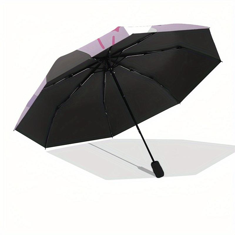 1pc Kuromi Cute Skull Stars Umbrella with Plastic Handle,Suitable for All Seasons Home Travel Outdoor UmbrellaSanlio305