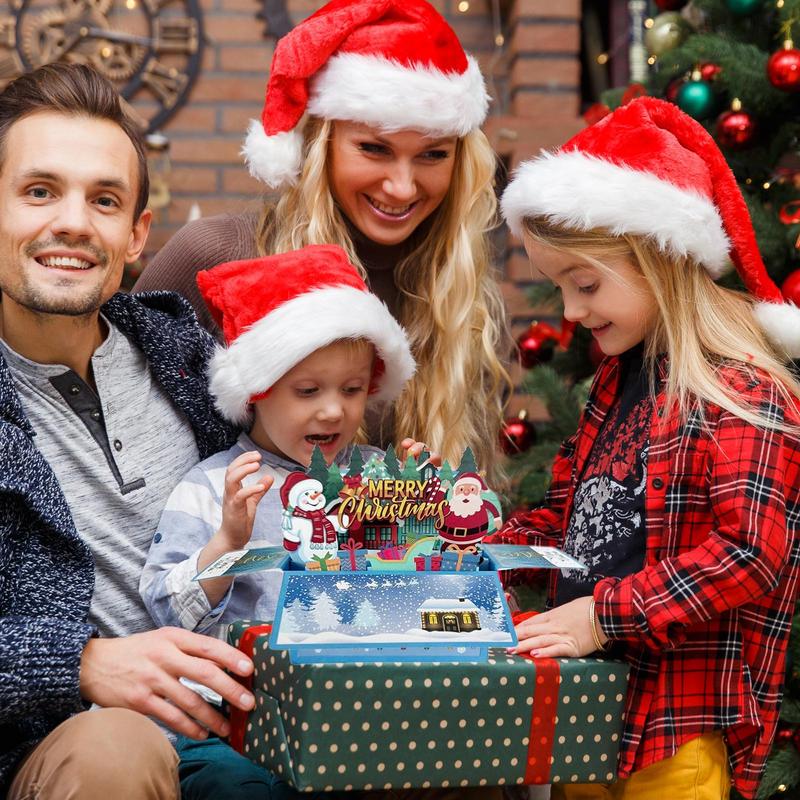 Christmas Money Holders For Cash Merry Christmas Cash Box Pull Money Box Money Holders Foldable Pop Up Christmas Supplies For