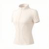 1011 Summer New Naked Short Sleeve T Zipper Fitness Clothing Women's Cycling Clothing Outdoor Sports Yoga Training Top