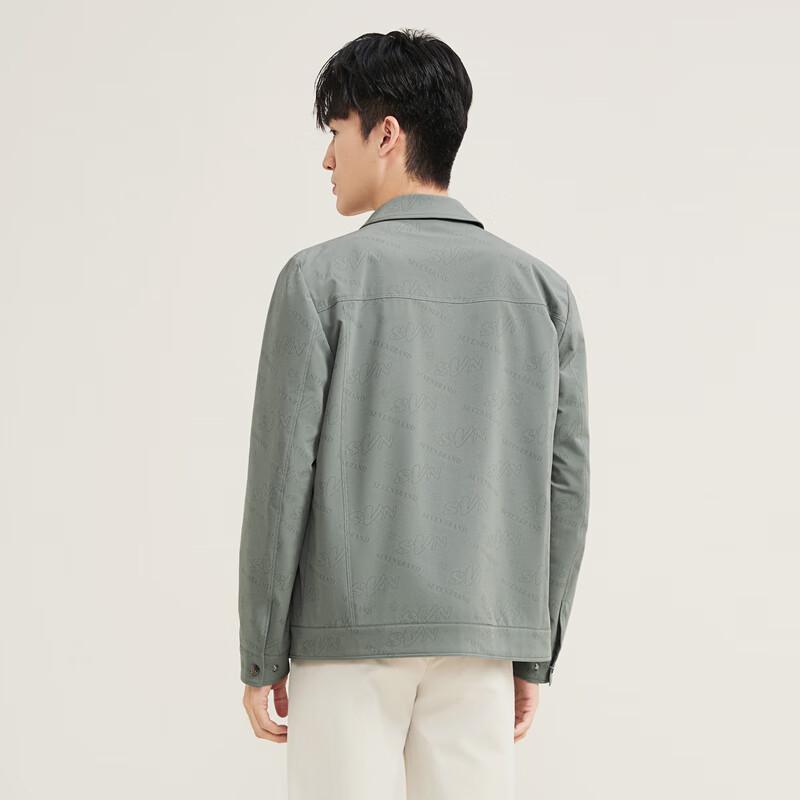 Septwolves Men's Printed Workwear Lapel Jacket