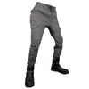 Mens Motorcycle Racing Pants Motorbike Protective Riding Trousers Slim Fit Multi-pocket Cargo Jeans With Silicone Pads