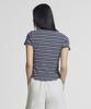 Nyuballanseu Nbneg2W442 / Women Essential Fitted Striped Short Sleeve Tee (Navy)