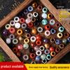 Mărgele Agate Ochi de Tigru cu Gaură Mare din Piatră Naturală pentru Bijuterii DIY Colier & Brățară