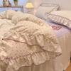 Romantic Lace Floral Cotton Bedding Set - Exquisite French-Korean Style