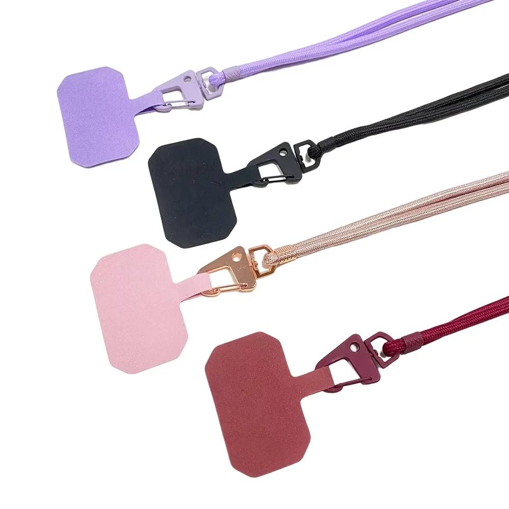Universal Crossbody Patch Phone Lanyards Mobile Phone Strap Lanyard Nylon Soft Rope Cell Phone Hanging Cord Holder