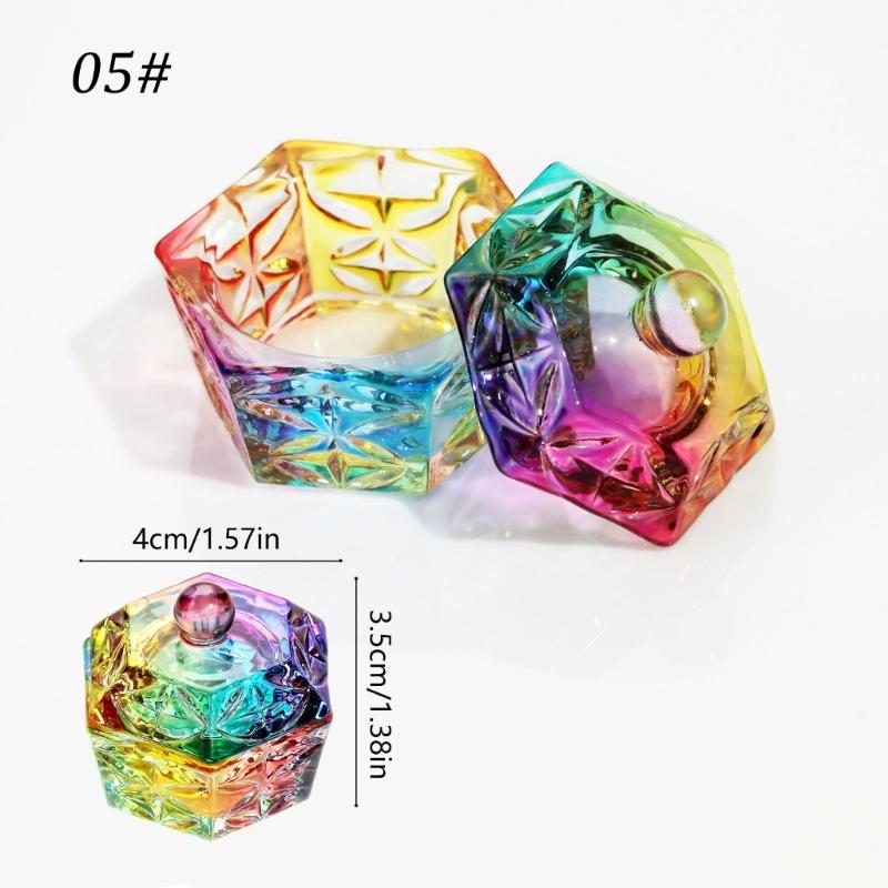 Nails Art Glass Acrylic Dappen Dish Nail Crystal Bowl Nail Liquids Crystal Cup Nail Design Tool Crystal Glass Dish