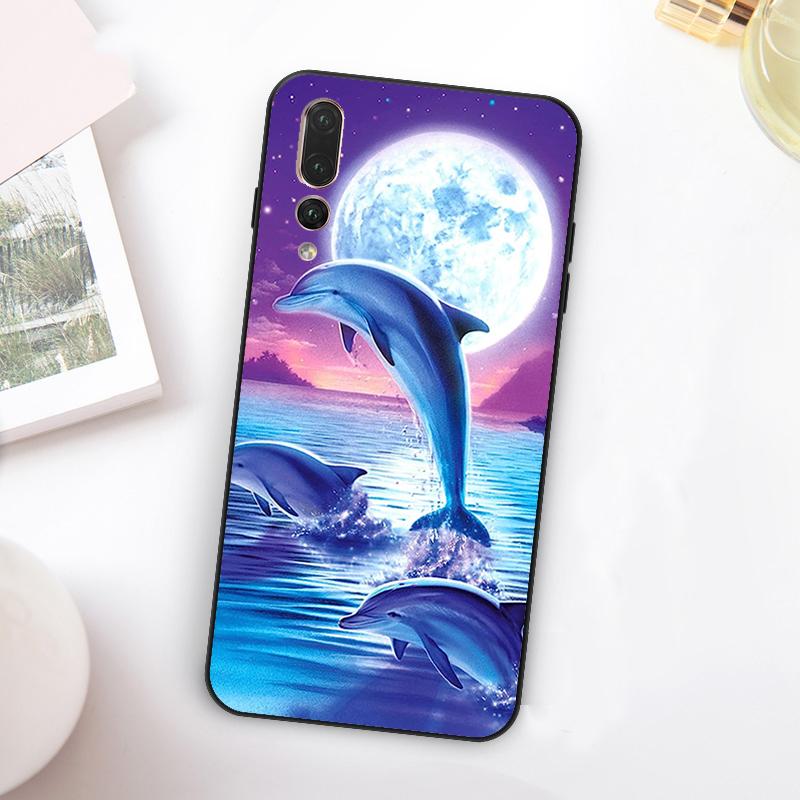Dolphin For Huawei Nova 5T 9 10 SE 7i 8i 11i 12i Y73 Y90 Y70 Y72 Y61 Y91 Y60 P20 P40 P30 Lite Case