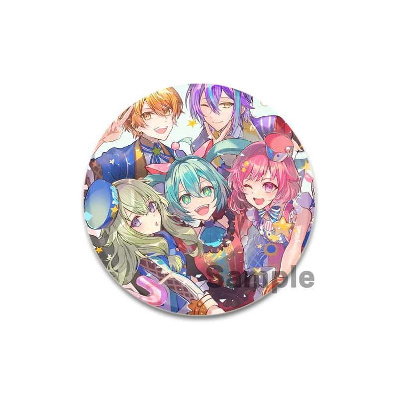 32/44/58mm Project Sekai Wonderlands X Showtime Pin Handmade Brooch for Clothes Cartoon Cosplay Badge Backpack Decoration Jewelry Gift