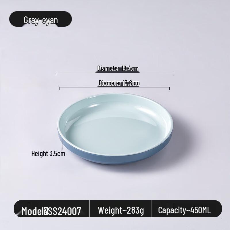 JINMEILI Melamine Round Dinner Plate