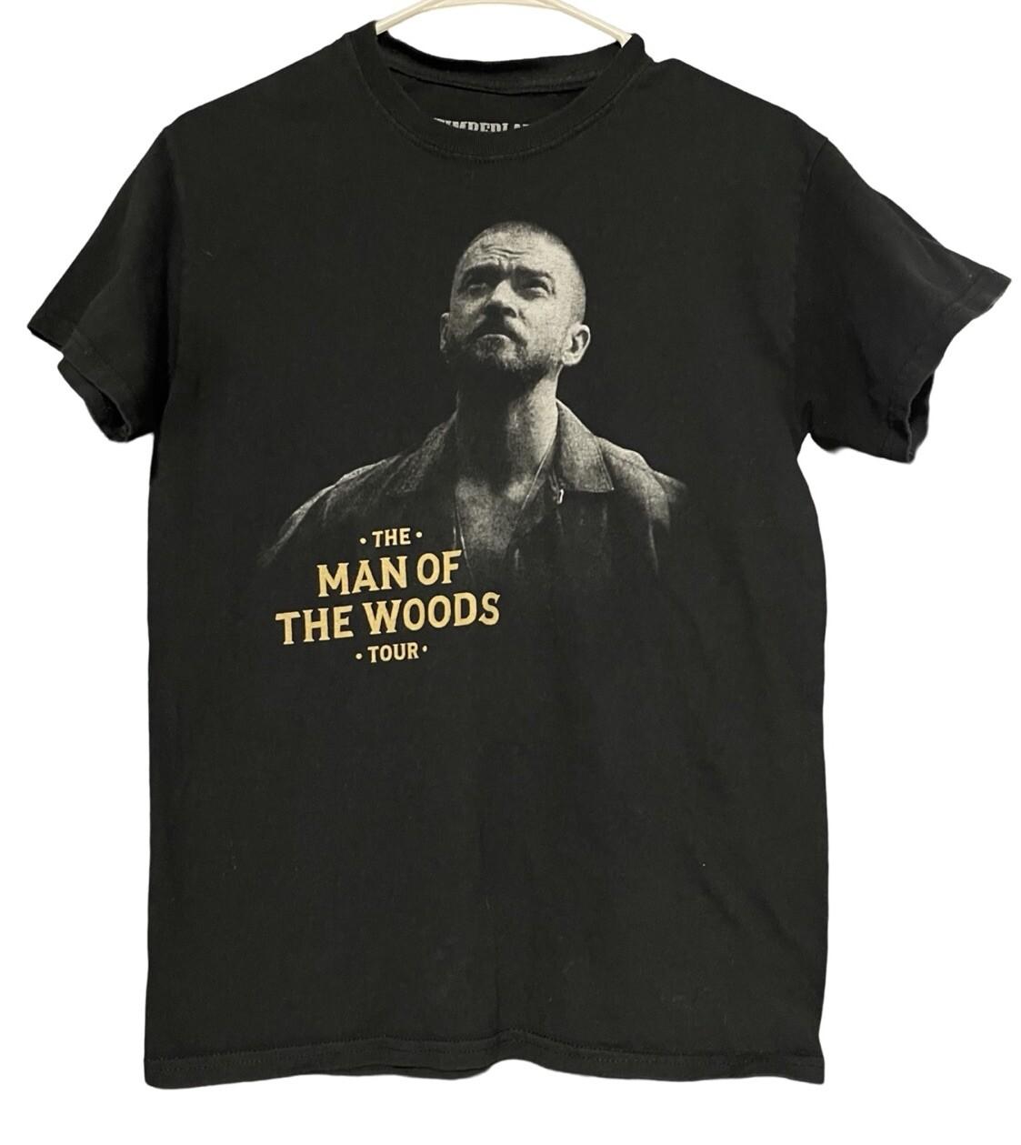 Justin Timberlake The Man Of The Woods Tour T-Shirt Unisex Small Double Sided Unisex T-Shirt XL