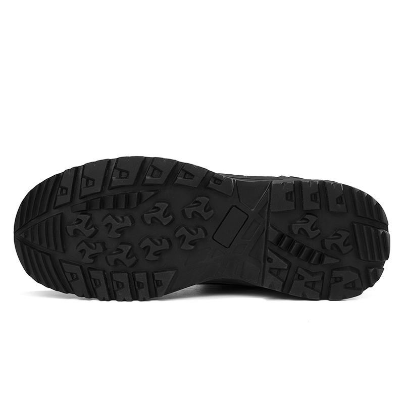 Men Casual Ankle Boots Lace Up Platform Shoes Black High Top Sneakers Walking Non Slip Comfortable