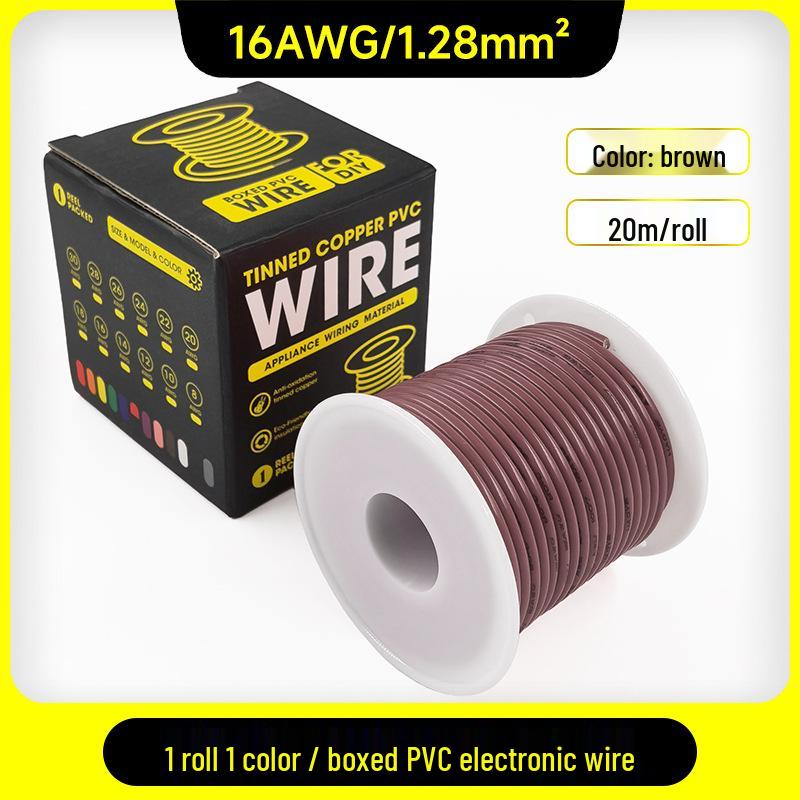 1007 PVC Electronic Wire 16AWG-30AWG Tinned Copper, Flying Lead Aviation Wire