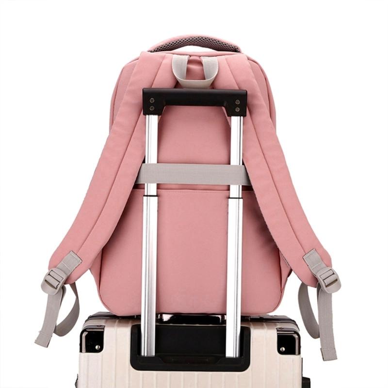 Korean Styles Backpack Lovely Rabbits Print Backpack Student School Backpack Large Capacity Backpack Girls School Bag