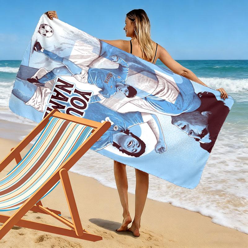 Custom Ssc Print Beach Towel, Large Soft Quick Dry Towel for Beach Camping Swimming