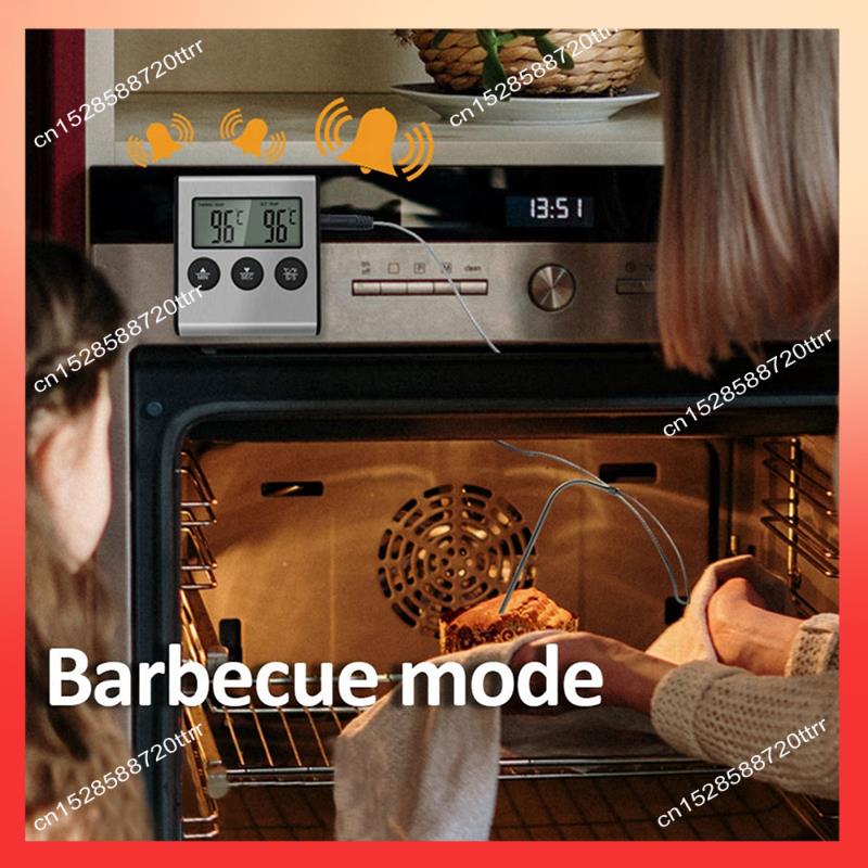 

ABNR Kitchen Digital Thermometer BBQ Oven Meat Grill Function Heat Meter Home Baking Household Cooking Temp
