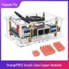 Orange Pi RV2 Kit: Copper Heatsink, Acrylic Case, Fan, Power Adapter