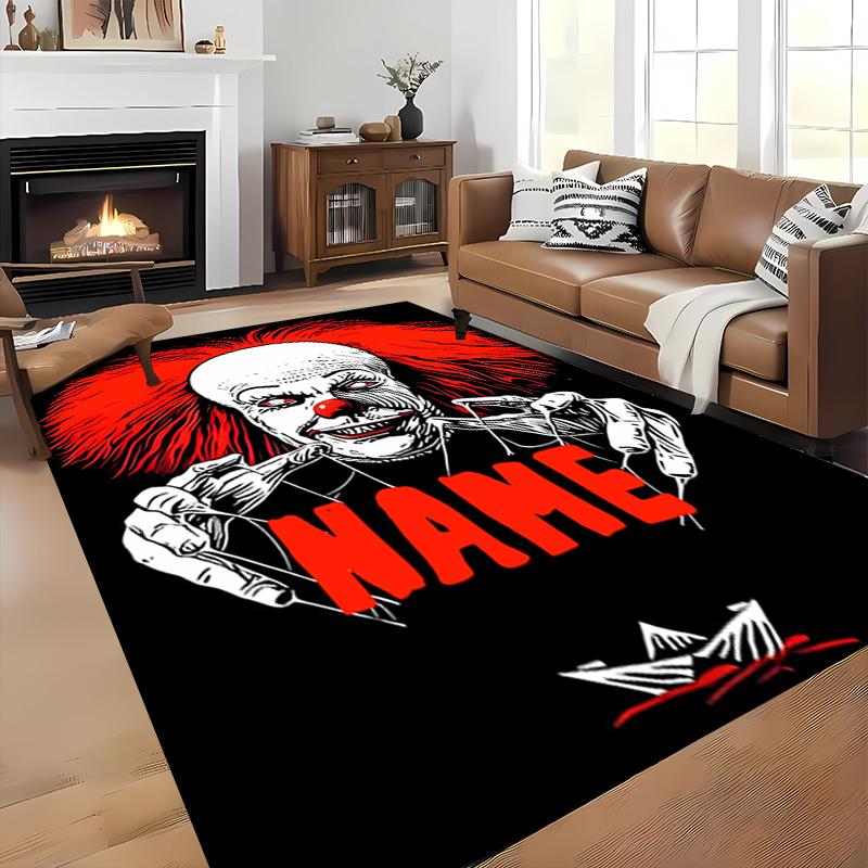 Custom personalization Pennywise the Dancing Clown Area Rug - Perfect For Kitchen, Bathroom,Laundry Room Decor Large Size Available,Gift All Seasons