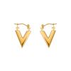 Stainless Steel Triangle V-Shape Geometric Hoop Earrings For Women Fashion Exaggerated Earrings Jewelry Accessory