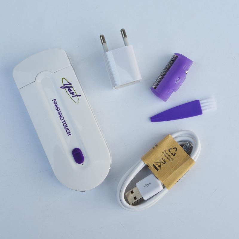 Electric Blue Light Induction Hair Removal Shaver for Women