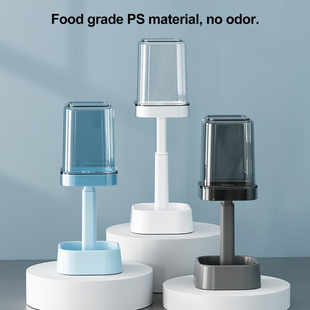 Yousheng Zahnbürstenständer mit Becher, staubdicht, höhenverstellbar, 3 Steckplätze, Halter für elektrische Zahnbürsten, Zahnpasta, Multifunktions-Organizer