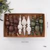 Vintage Spitzkegel Weihnachtsbaumschmuck, 6-teiliges Set - 16cm Unregelmäßige Kugeln für Baum- & Fensterdekoration