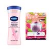 Vaseline Body Lotion & Mentholatum Lip Balm Bundle