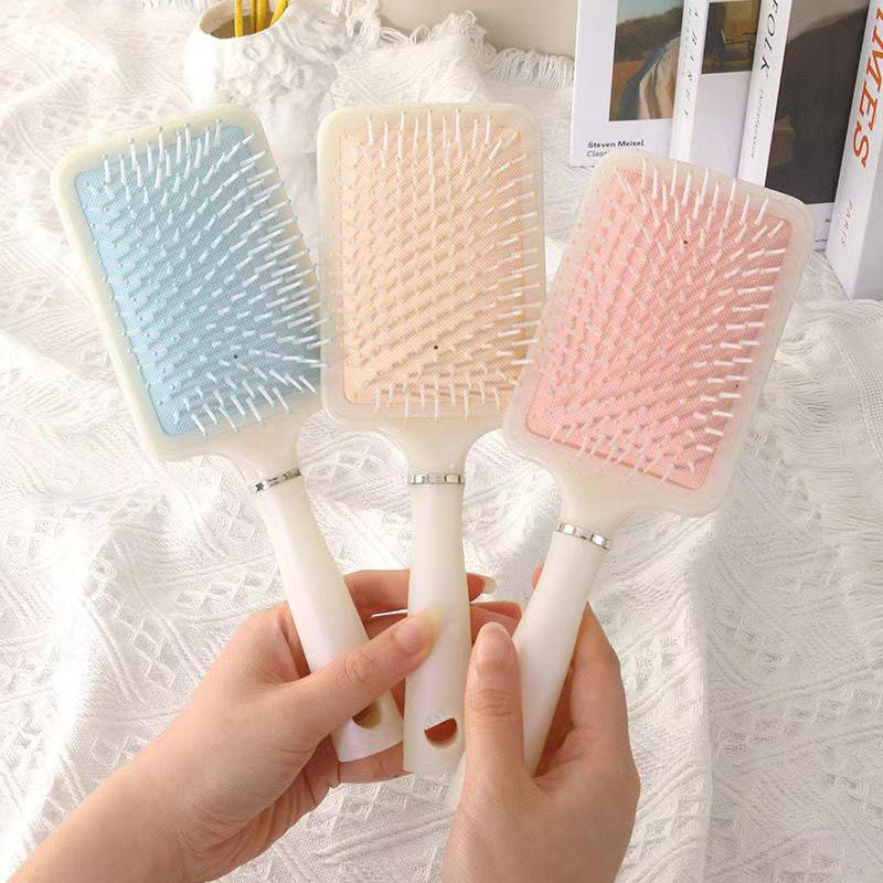 Mermaid Air Cushion Comb for Long Curly Hair - Massage Paddle Brush for Smooth Styling