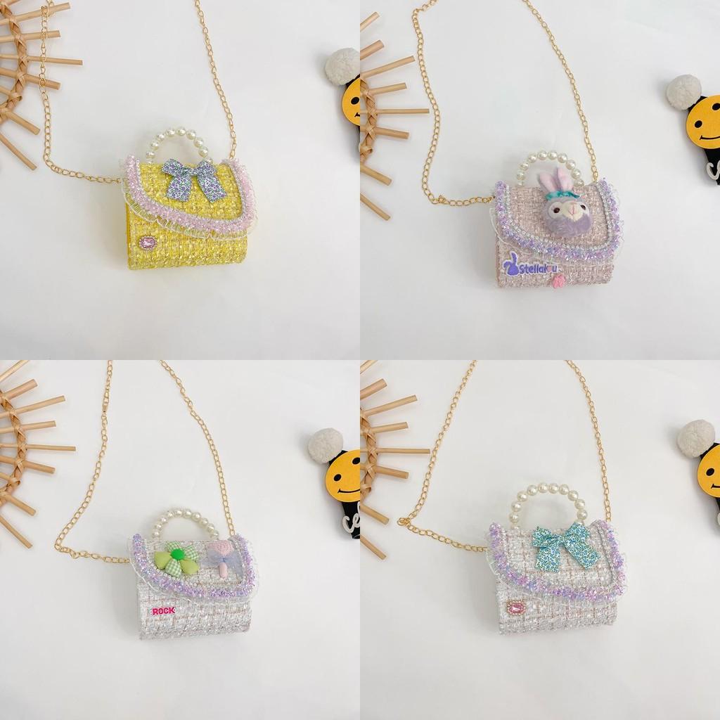 Childrens Pearl Crossbody Bag With And Breathable Cotton Linen For Girls Daily Use