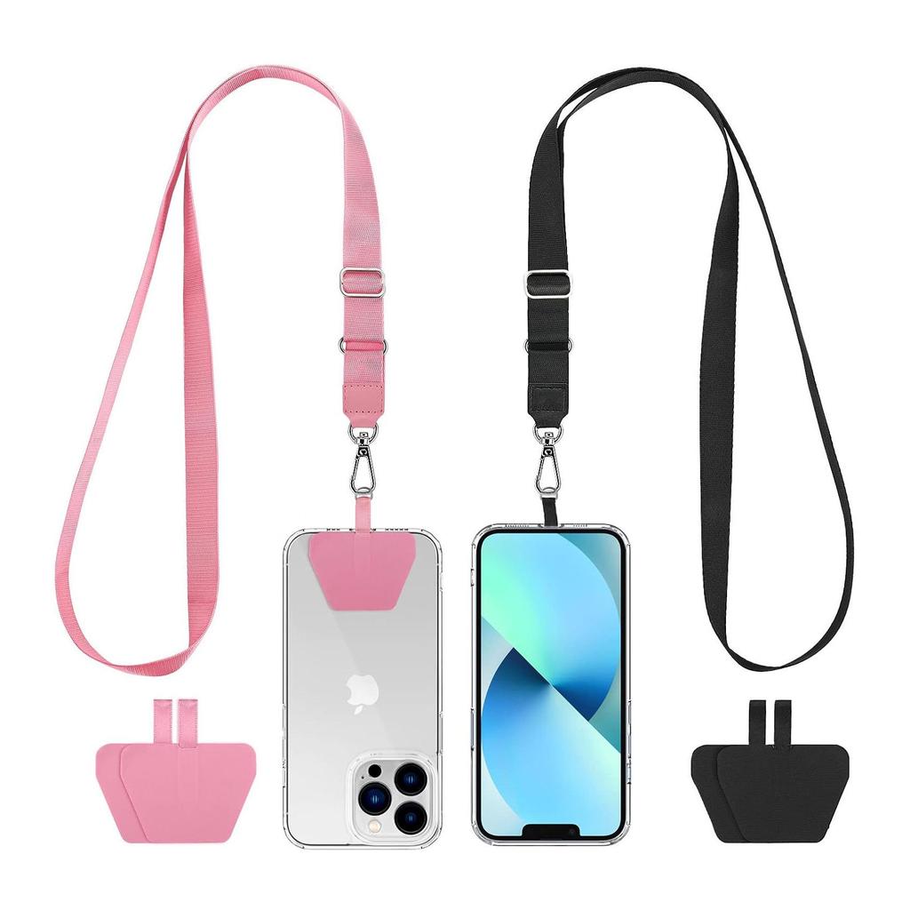 Crossbody Anti-Loss Mobile Lanyard with Trapezoidal Buckle and Phone Case Fixing Piece