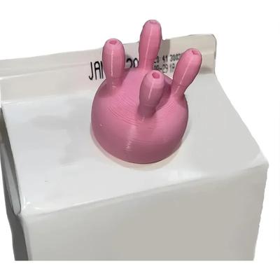 Funny Cartoon Milk Cap Animal Face Pour Spout Cover Leak Proof Dustproof Diverter for Kids Breakfast Snack Time Cute Accessory