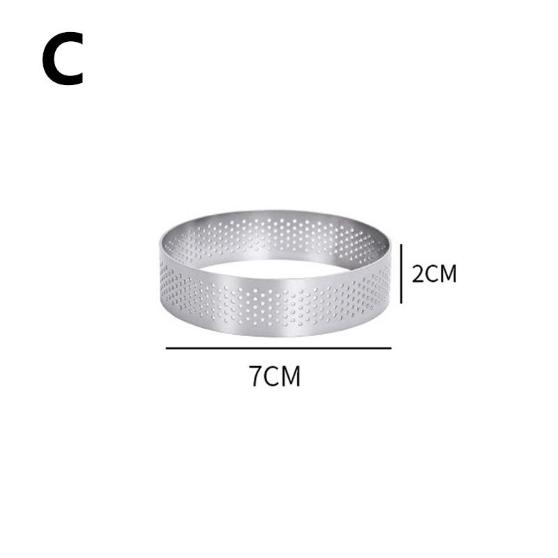

1 шт., форма для печенья из нержавеющей стали, форма для мусса, кольцо, тарталетка, круглая форма для торта, кондитерские изделия 7cm