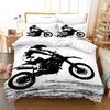 3D Racing Bedding Set King Queen Down Duvet Cover Pillowcase 2/3pcs Motocross Bed Cover Boys Men Home Textile Gift