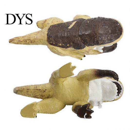 Unique Desk Display Pieces Shark Head Dinosaur Figurine, Realistic Resin Model, 7.48 Inch Fantasy Models Jurassic Creature Statue, Desktop Collectible