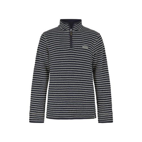 Weird Fish Mens Shorling Stripe Macaroni Quarter Zip Jumper