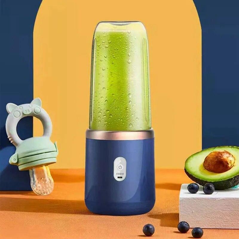 Portable Blender Bottle Electric 6 Blades Multifunction Juice Blender Fresh Juice Smoothie Blender Ice CrushCup Food Processor