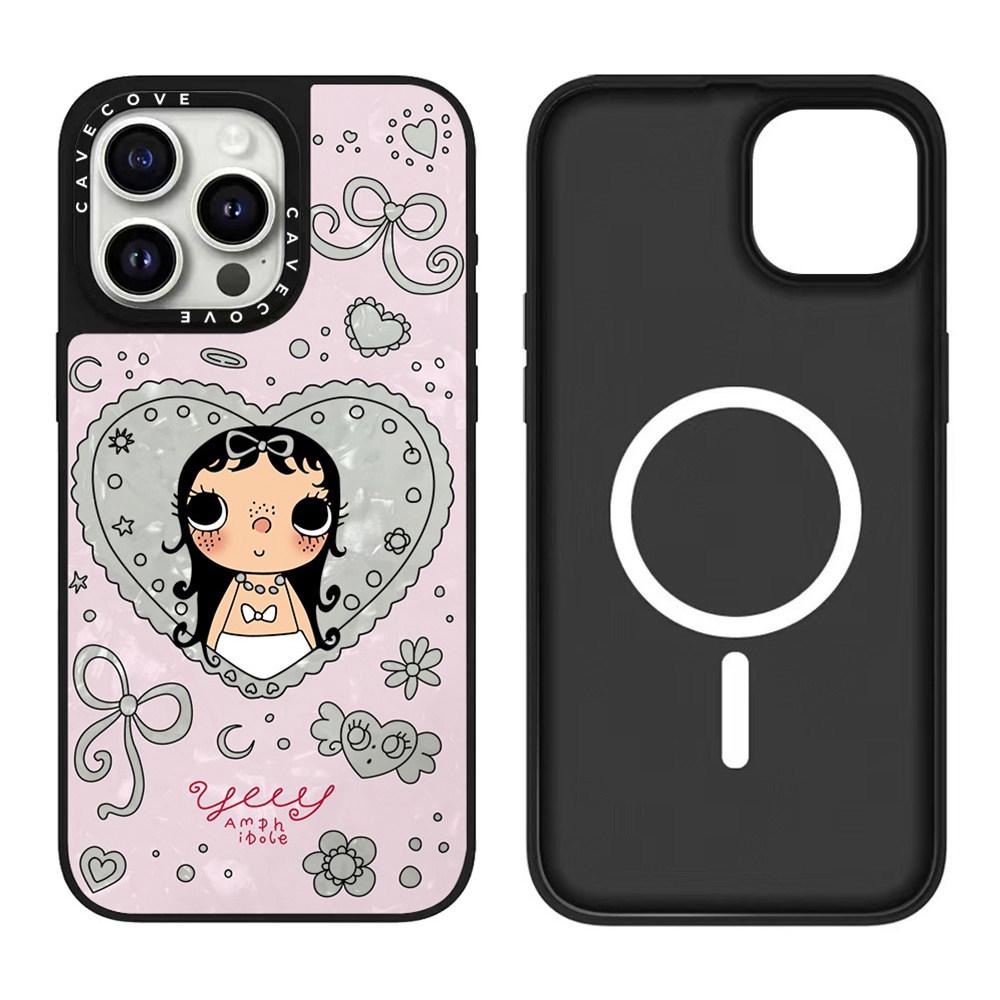 Jade Yuy Apple Phone Case for iPhone 17 Pro Max & 16 Pro Max with Magnetic Absorption - Cute Girl Design